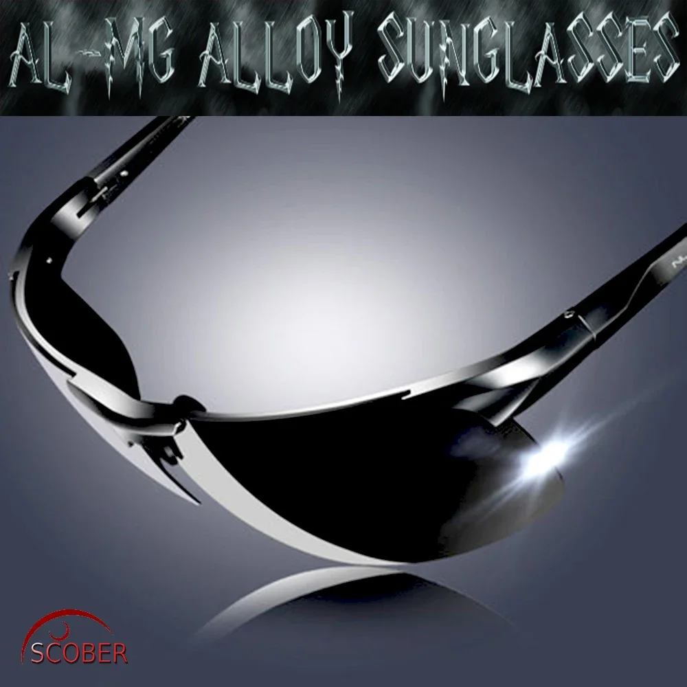 Sport's Al-mg Alloy Men Polarized Sunglasses TAC Enhanced sun glasses Polarised UV 400 Mirror Lenses