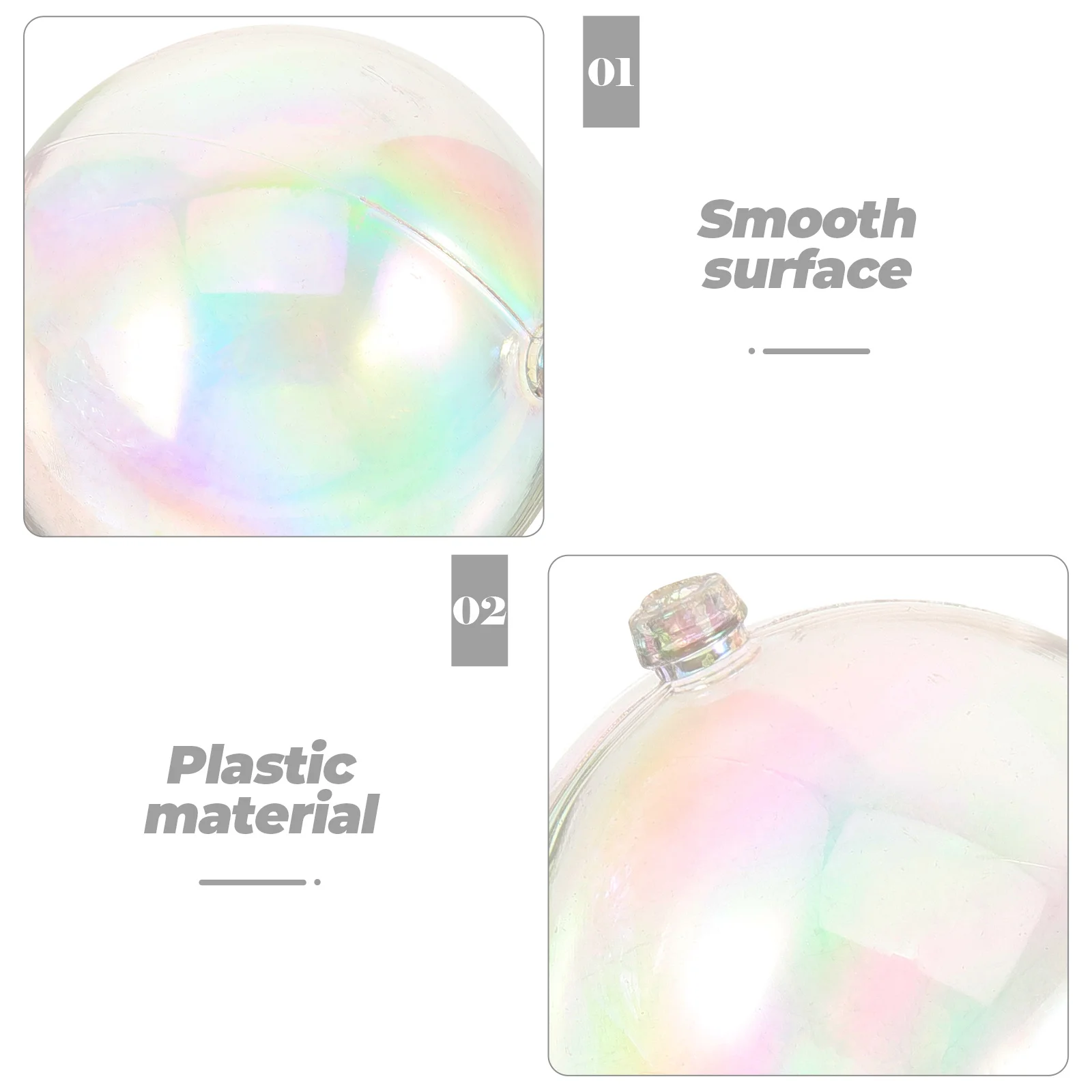 25 uds pastel Pops molde decoración navideña bola bolas de Navidad encanto plástico colorido