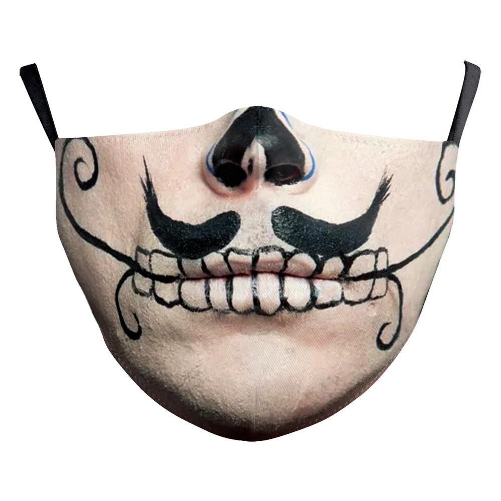 Animal Printing Reusable Mouth Face Mask Anti Haze Dustproof Mask with Filters 2023 Summer New Breathable Comfortable Masks