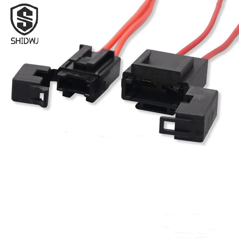 

32V 25A 16AWG Car Fuse Holder Extension Wire Current Collector Harness Fuse Adapter For E-Device Auto Motri Insurance Box Cord