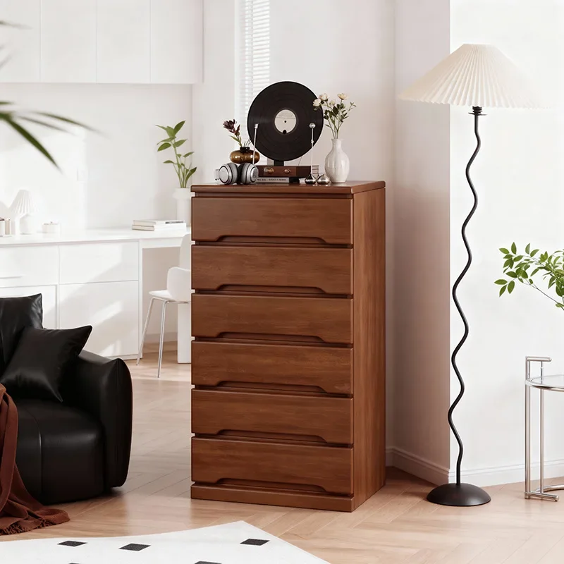 DSA solid wood TV side cabinet, living room against the wall, bucket cabinet, floor-to-ceiling integrated storage locker