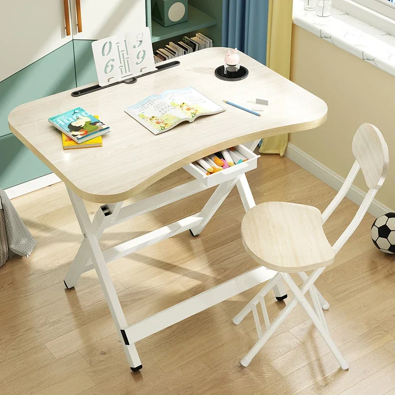 

Childrens Ergonomic Desk Chairs Minimalist Drawers Painting Table Children Writing Table White Avec Chaise Home Furniture