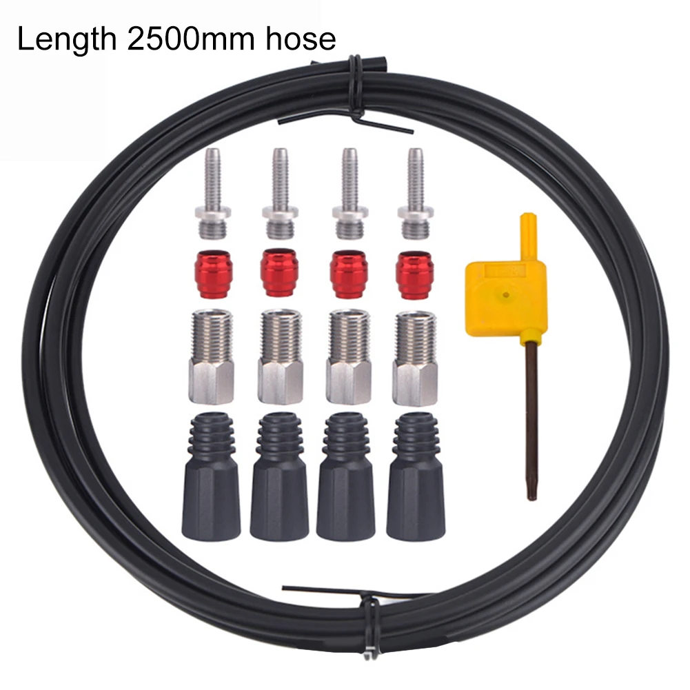 

2,5 м комплект масляных шлангов для гидравлического дискового тормоза велосипеда, комплект вставок для шланга дискового тормоза велосипеда, набор оливковых вставок для SRAM STEALTH-A-MAJIG