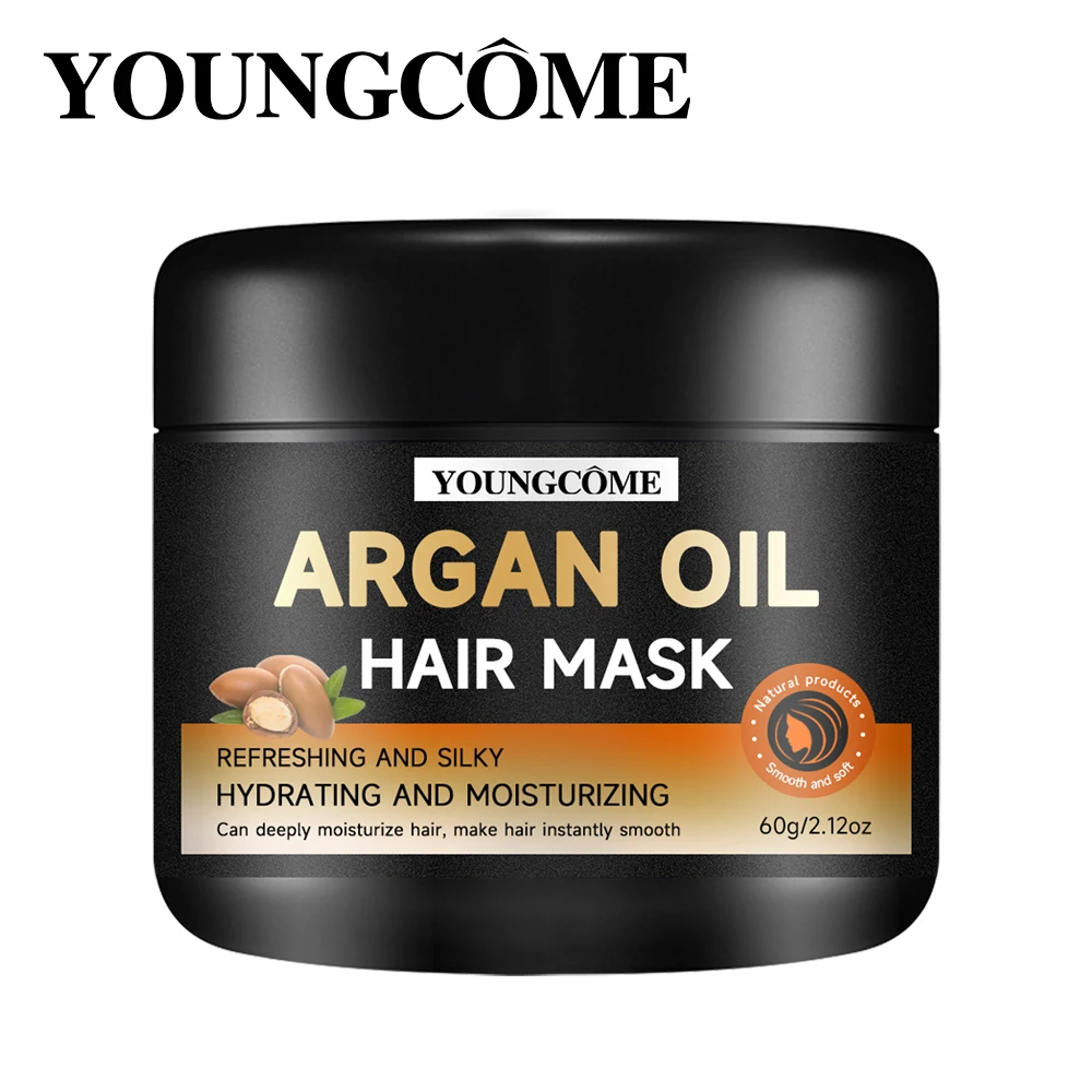 Smooth Conditioning Hair Mask Moroccan Argan Oil Hair Mask,Improves Scalp Health,Suitable for Aromatherapy,Repairs Mask Biotin