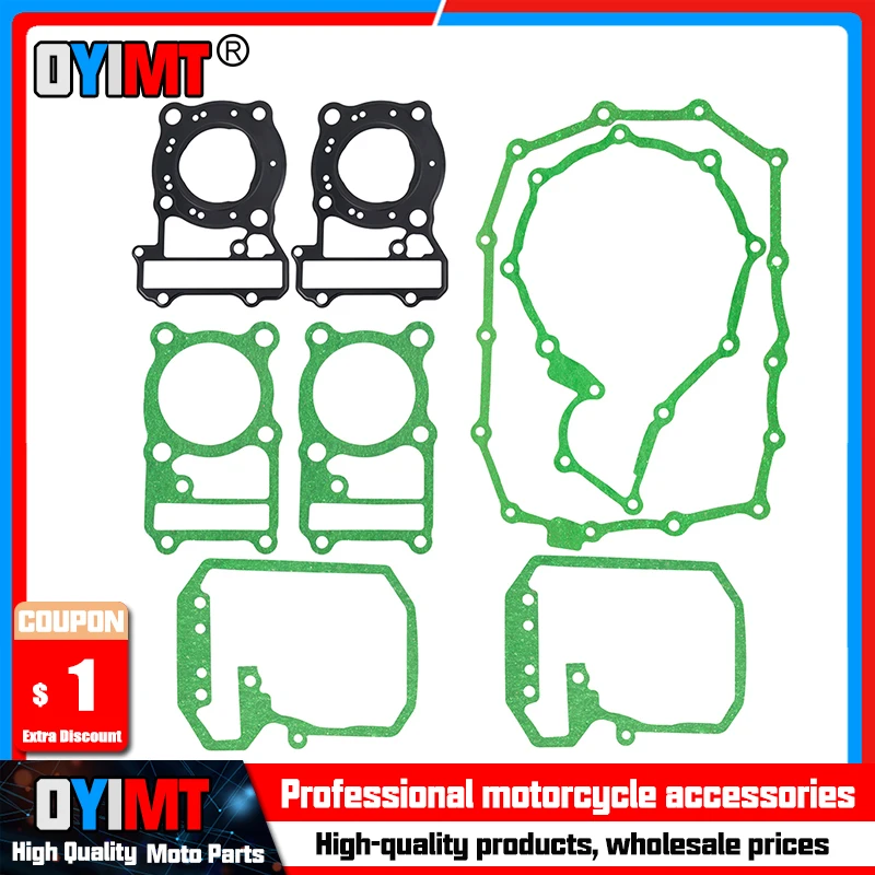 Motorcycle Engine Parts Complete Gasket for Honda BROS400 BROS600 NTV600 NT600 1993-2009 BROS NTV NT 400 600 Accessories
