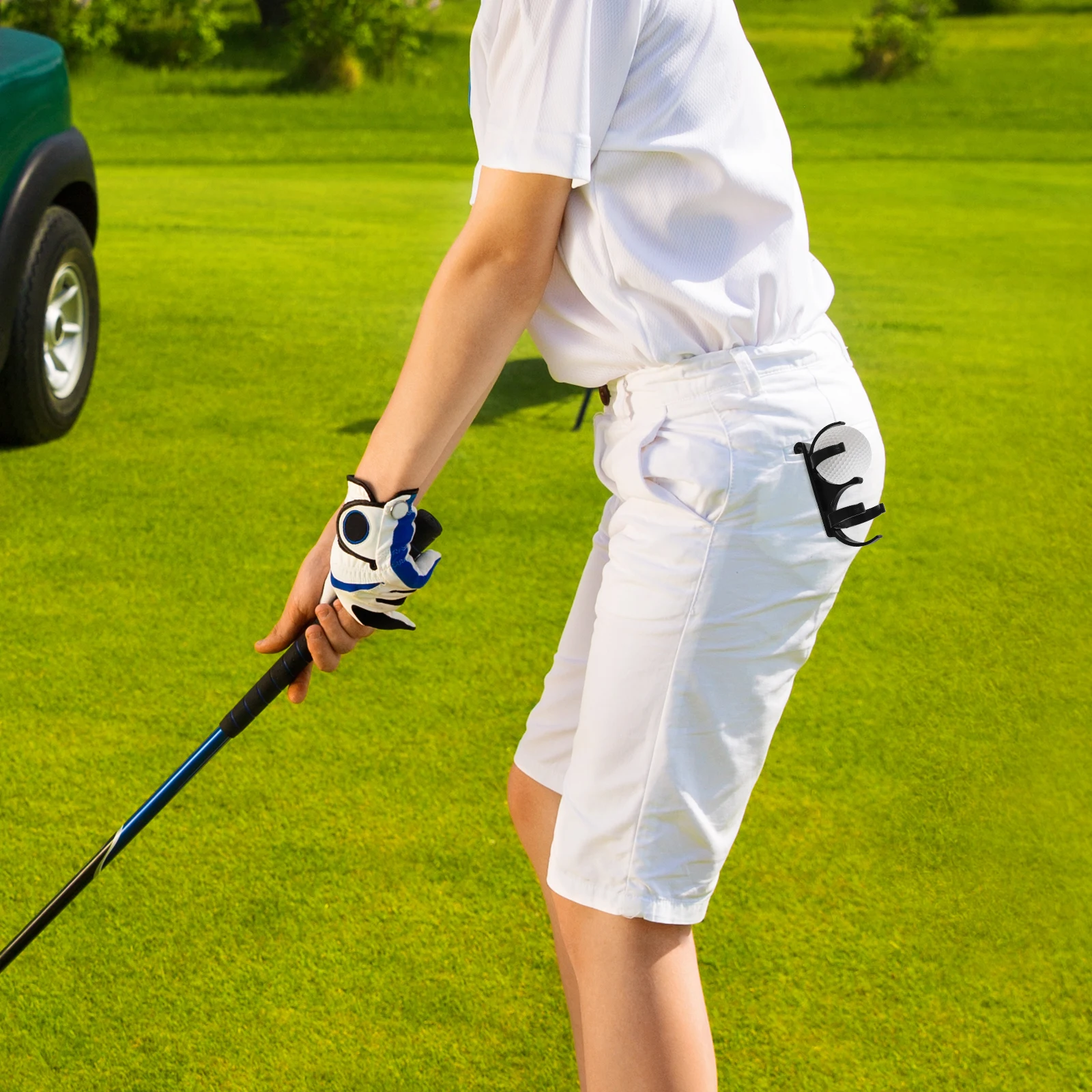 

Golf Clips Accessories Ball Holder for Belt Plastic Foldable Accessory