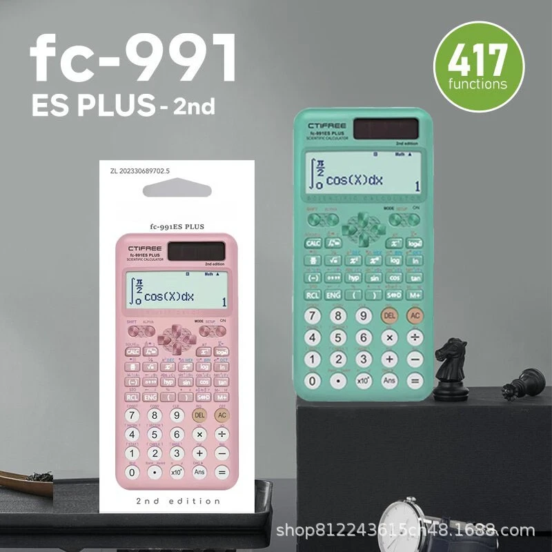calculadora-cientifica-991es-plus-2ª-edicao-com-estojo-protetor-material-escolar-calculadora-com-417-funcoes-2026