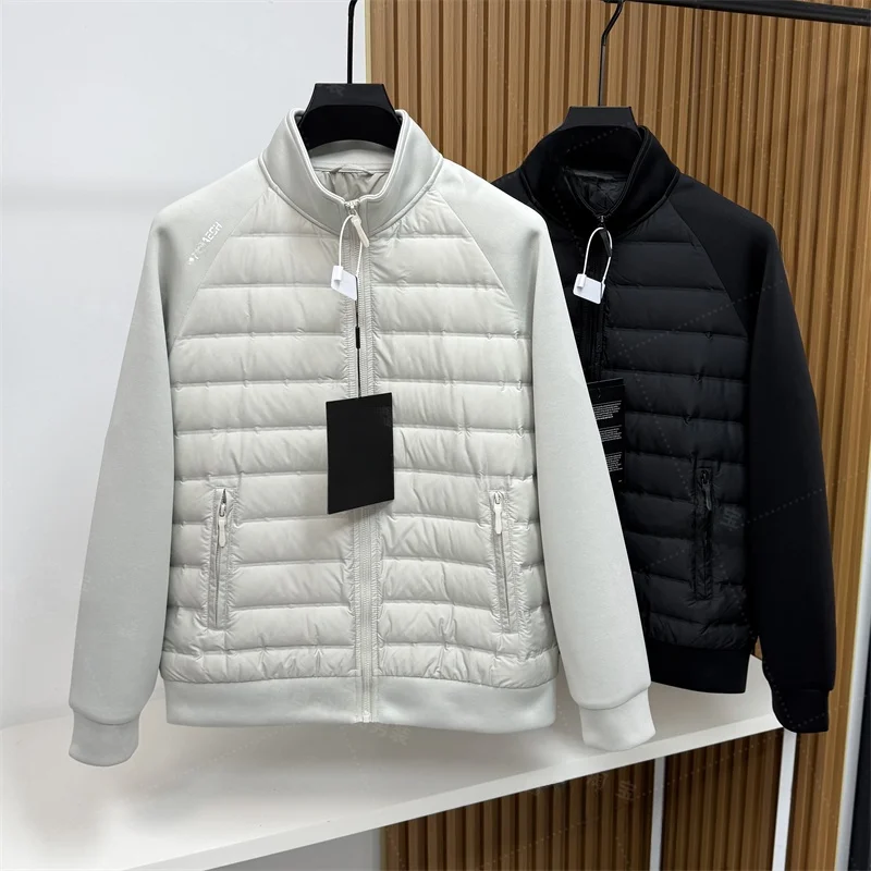 

Lightweight down Jaet for Teens Boys High School Inner Wear Casual Sle Polyester Fabric Warmth Outdoor Sport Suit