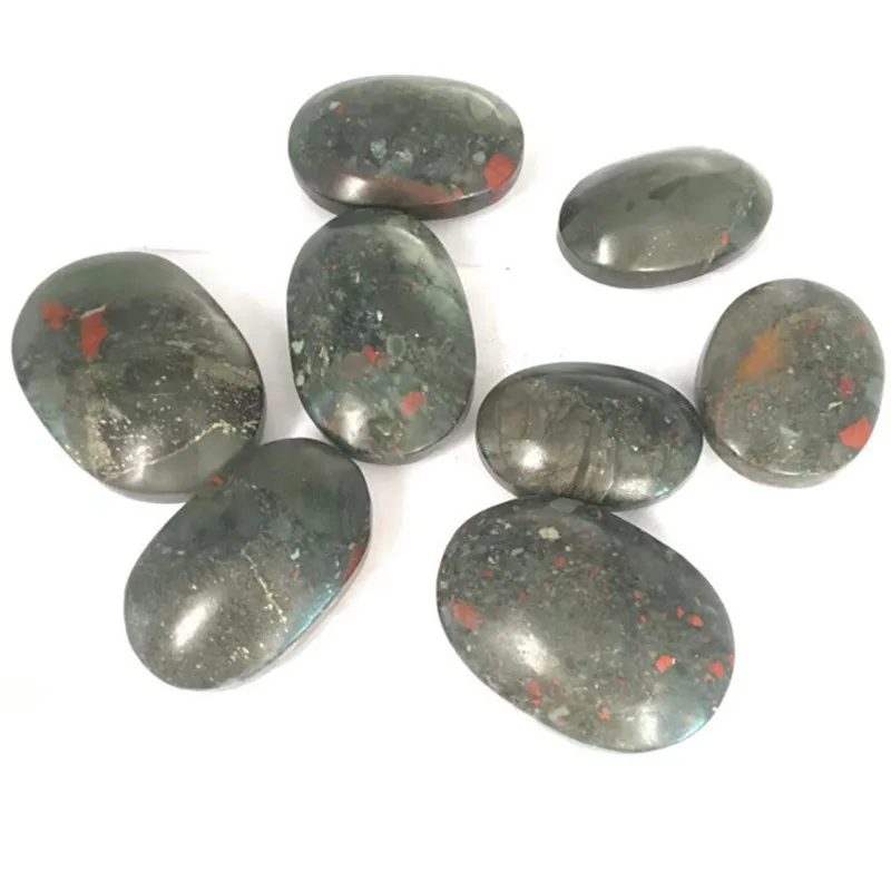 

Natural Carved Bloodstone Palm Crystals Healing Stones For Home Decoration