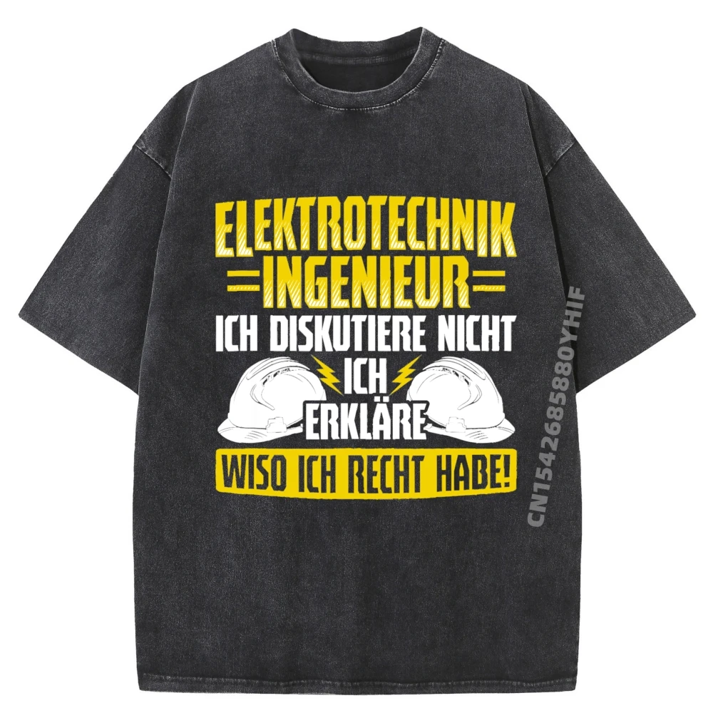 

Electrical Engineer Discussion Electricians Power Mens Clothing Mans T Shirt Men Washed Shirt Print Tops