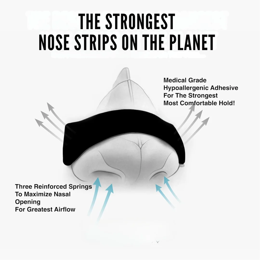 Drop Shipping Nasal Strips Black Nose Congestion Exercise Extra Strength Patch for Better Sleep Anti Snoring Strips Men & Women