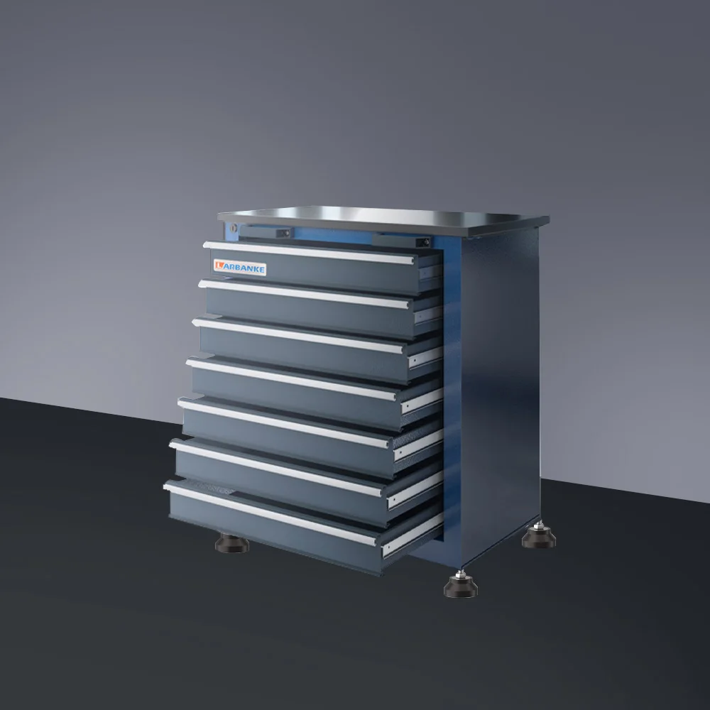 7-Drawer Rolling Tool Chest Toolbox,with 360° Lockable Wheels and Padded Feet,can be Combined Storage System with Tool Chest