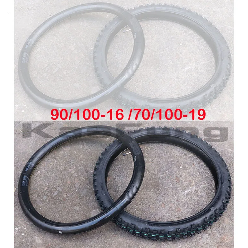 Motorcycle 70/100-19 & 90/100-16 Front Rear Tire Tube Pit Bike 125/150cc for Apollo TTR125 KX100 CR80 YZ85 Dirt Pit Bik