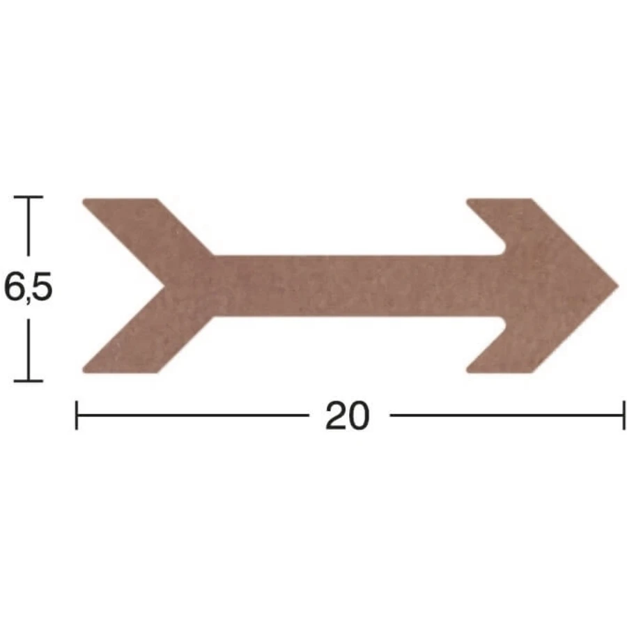H99 Arrow Trinket, 18mm Figurative Wood Object
