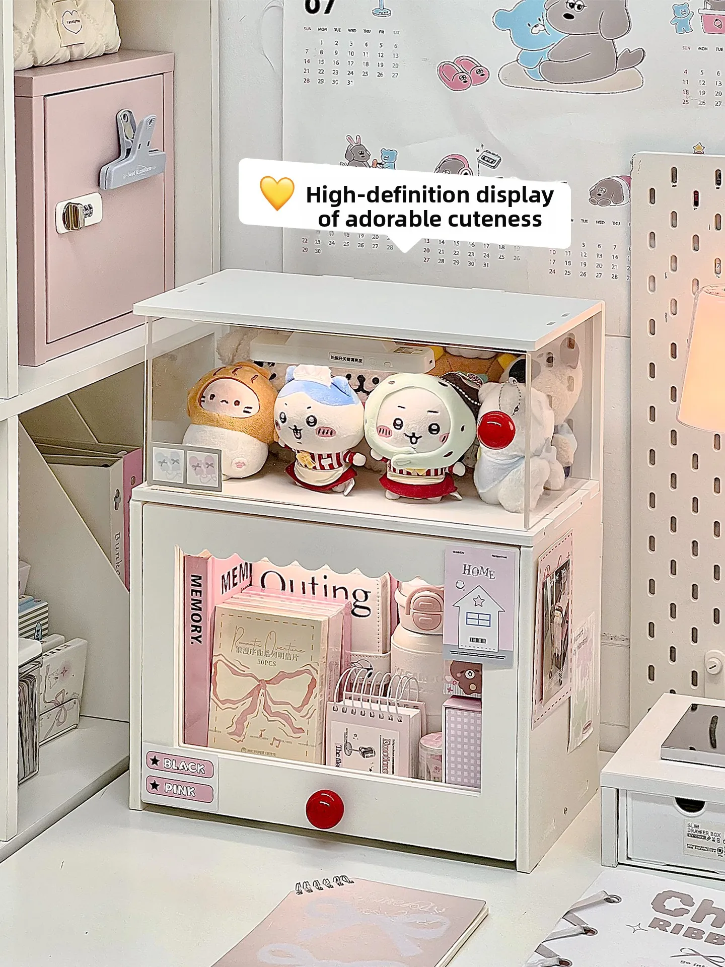 

Многослойный настольный органайзер, коробка для хранения канцелярских принадлежностей, ящик для хранения принадлежностей для заметок, эстетический чехол для композиции