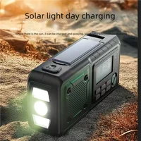 Multifunction Emergency Crank Power Station Radio - FM/AM/SW Portable with Power Bank Camping Torch Reading Lamp - Disaster Prep