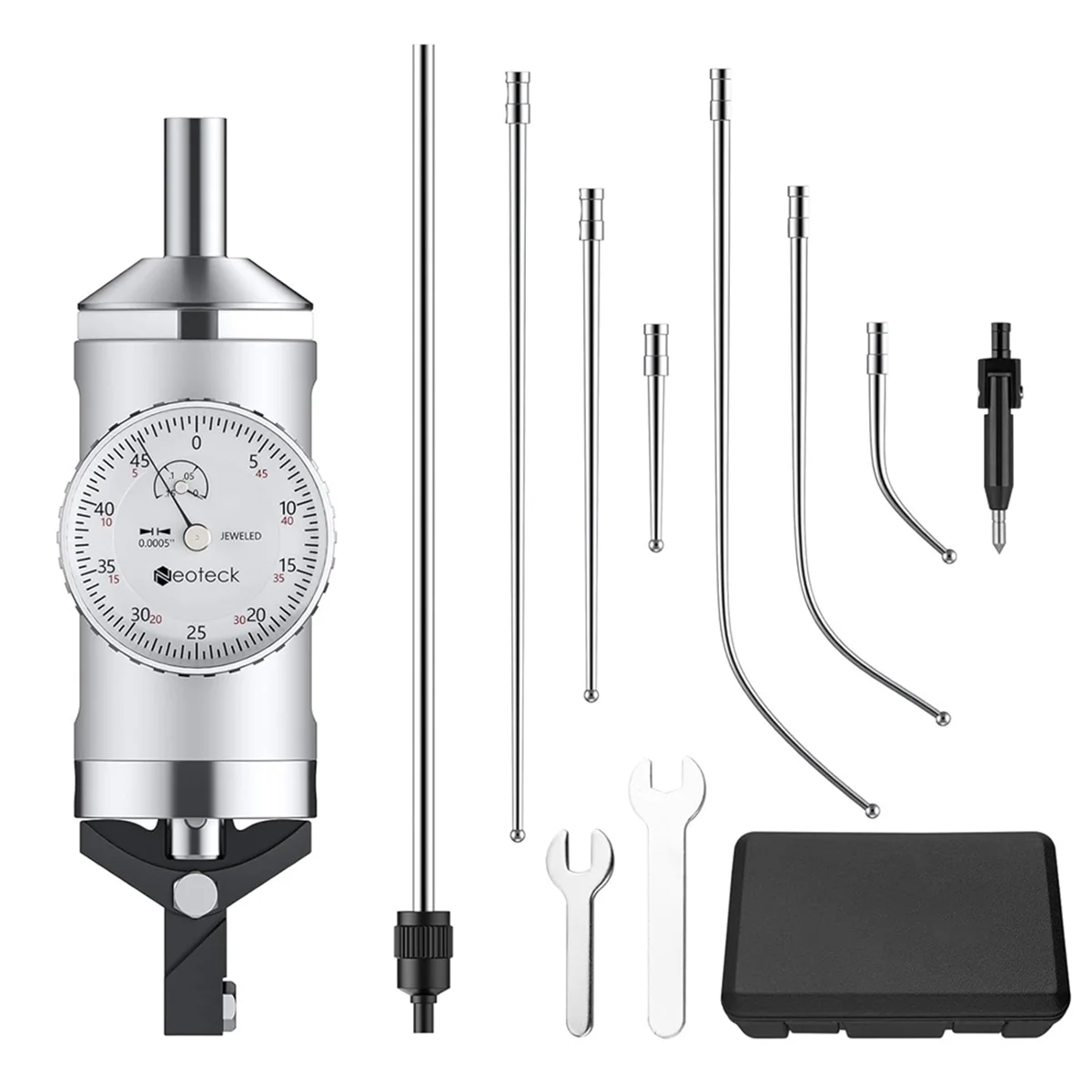 Coaxial Centering Indicator 0-0.15In/0.0005In Digital Indicator Set Co-Ax Indicator for Milling Machine Center Test Dial