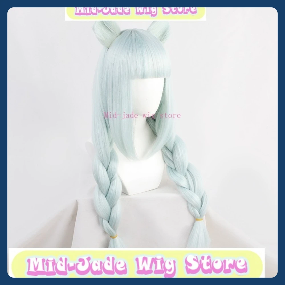 

Arknights Istina Косплей Парик Аниме Косплей Синтетические Термостойкие Волосы + Уши Парик Хэллоуина Магазин Париков Среднего Нефрита