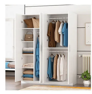 Wardrobe Solid wood storage simple wardrobe locker children simple assembly bedroom household wardrobe cabinet