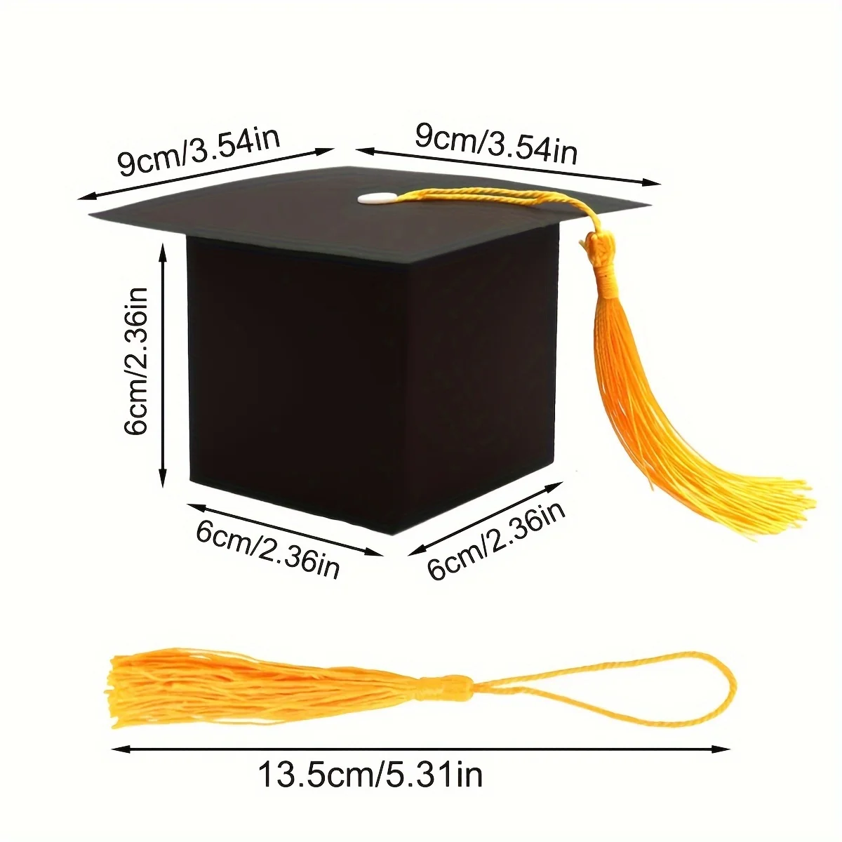 Graduation Cap Candy Boxes, 10/20/30/50pcs Set
