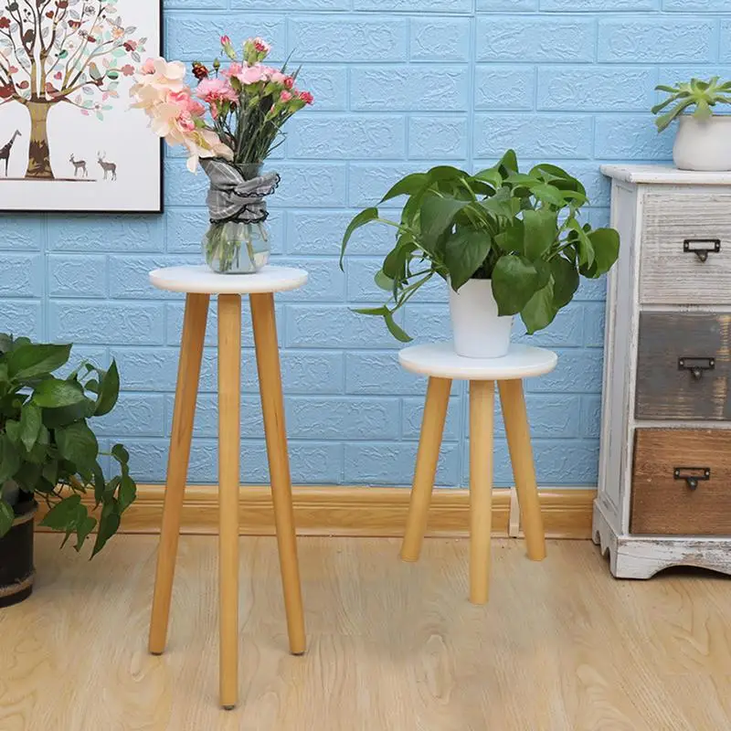 Houten Plant Stand Plant Tafel Voor Sappige Pot Voor Huis Tuin Indoor Outdoor Bloem Plant Plant Display Plant Houder