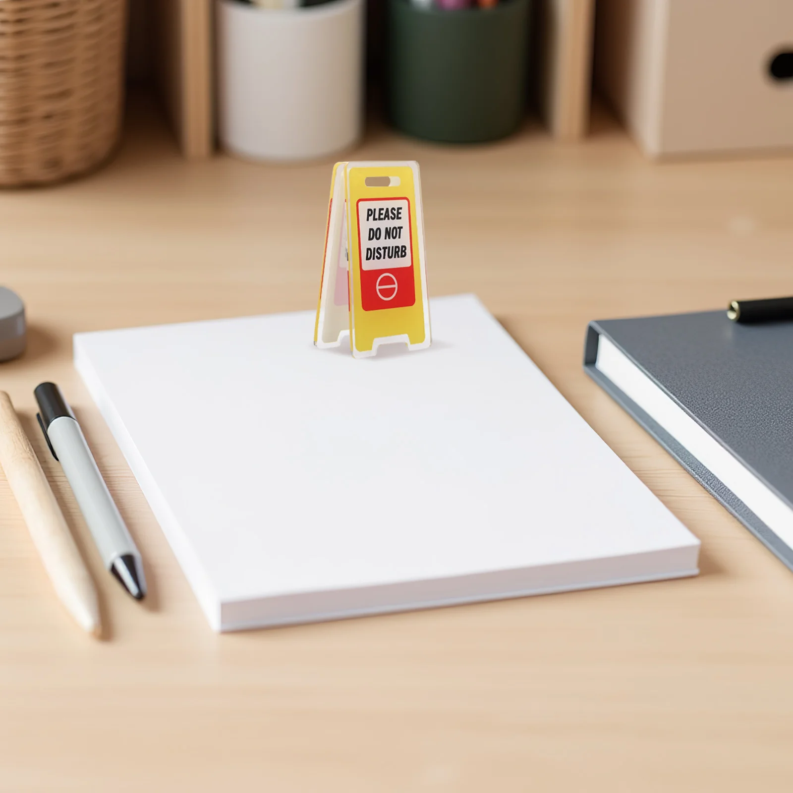 

10Pcs Memo Holder Clip Acrylic Desk Standing Note Clip for Office Study Table Do Not Disturb Sign Funny Desk Decoration