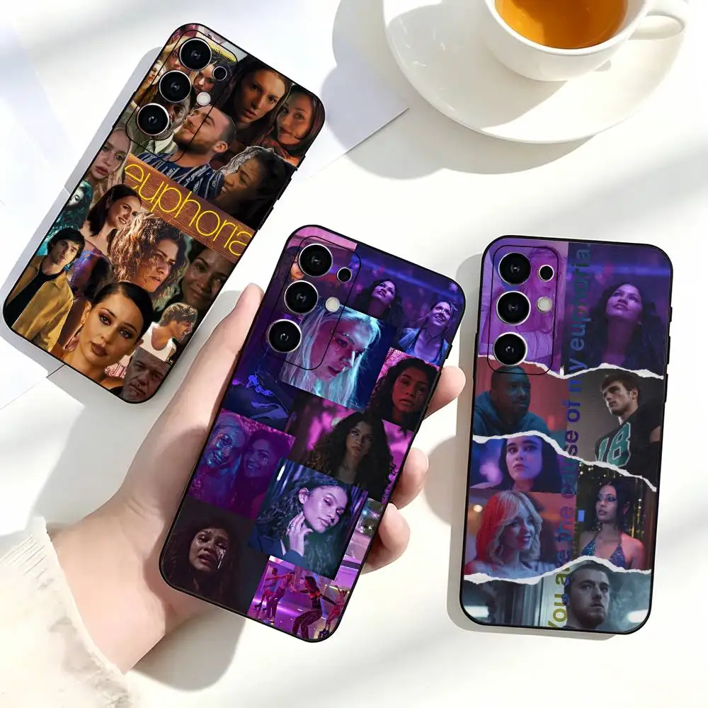Fashion TV Show E-Euphoria Season  Phone Case For Samsung S25,S24,S21,S22,S23,S30,Ultra,S20,Plus,Fe,Lite,Note,10,Black Cover