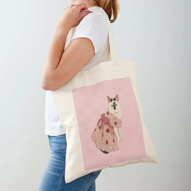 Buffy in a strawberry dress Tote Bag cute tote bag personalized tote bag female bags luxury women