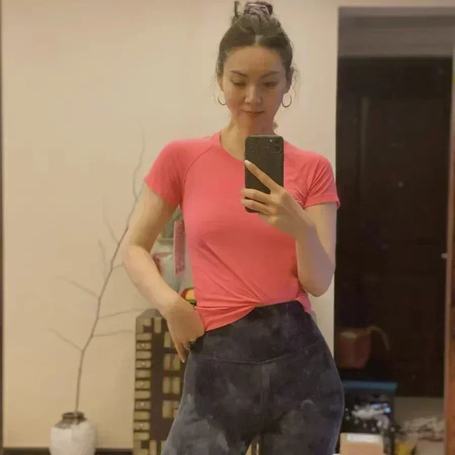 Lemon Women Swiftly Tech 2.0 Short Version Sport Short Sleeve T-shirt Quick Dry Breathable High Elastic Yoga Fitness Running Top