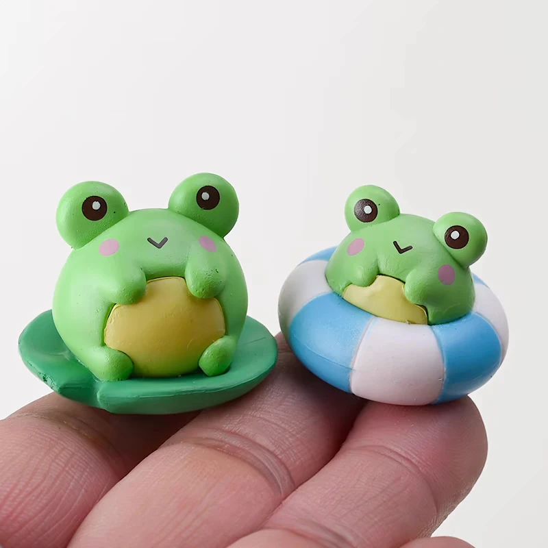 Micro Landscape Creative Summer Little Frog Doll Moss Gardening Decoration Accessories Desktop Miniature Ornament