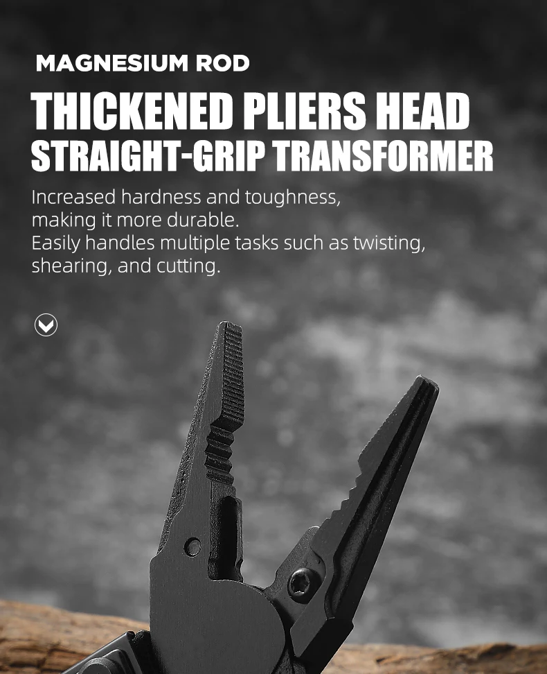 LETGOS Multitool Faltbare Zange Klappbare Schere mit Tasche Tägliche EDC-Ausrüstung Multifunktionale Werkzeuge für Camping, Überleben und Outdoor-Aktivitäten – Detail 5