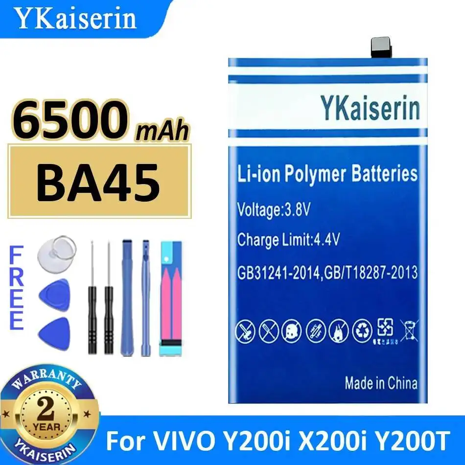 

For Vivo Y200i X200i Y200T 6500Mah Safe Mobile Phone Battery BA45 Premium Replacement