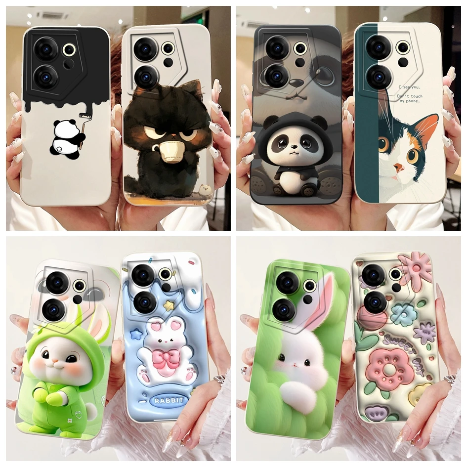 Case For Tecno Camon 20 Premier CK9n Cover Cute Cartoon Shockproof Phone Case For Tecno Camon 20Premier 2023 Silicone Funda Capa