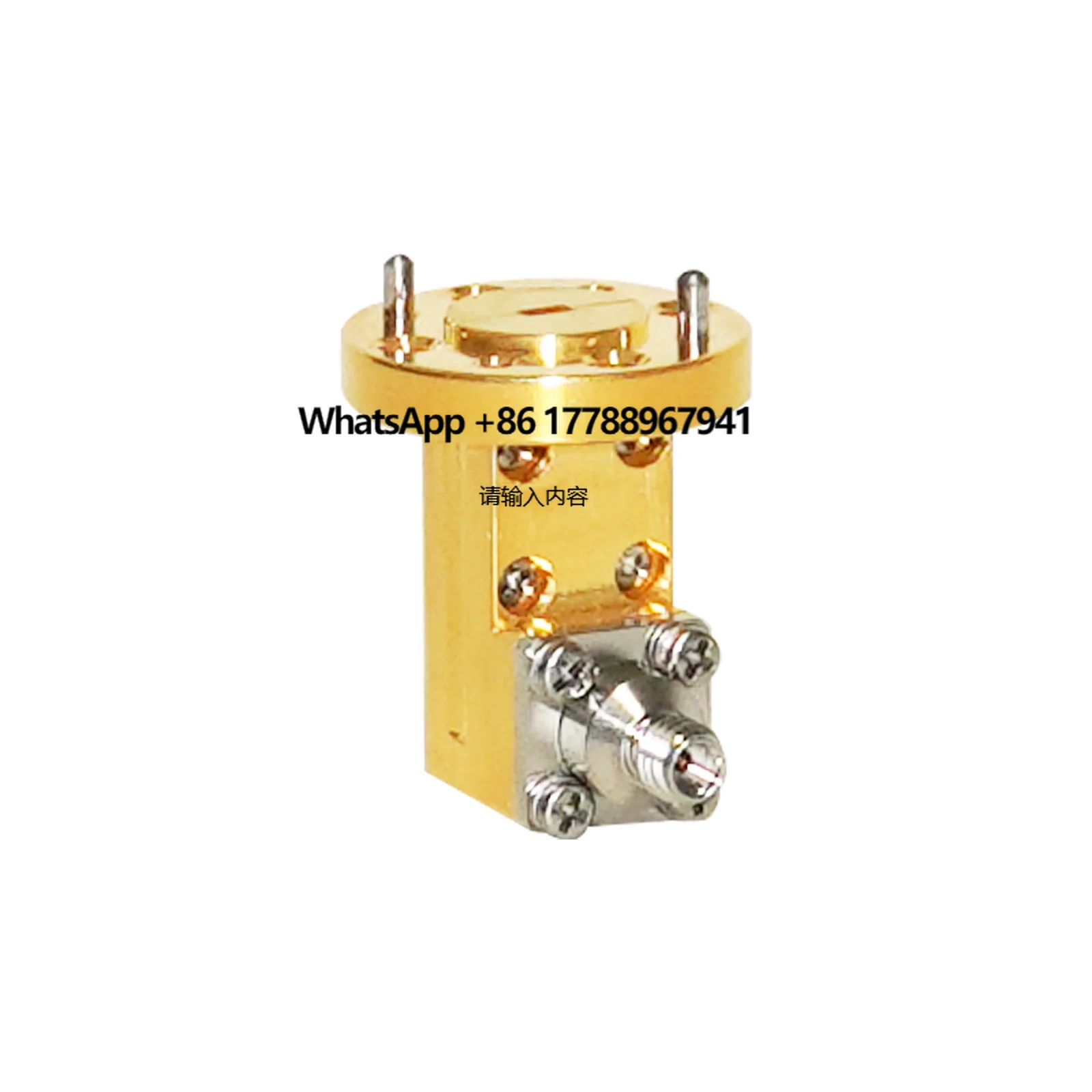 

WR10, 1.0 Female, Orthogonal Waveguide to Coax Adapter, 73.8-112.0 GHz