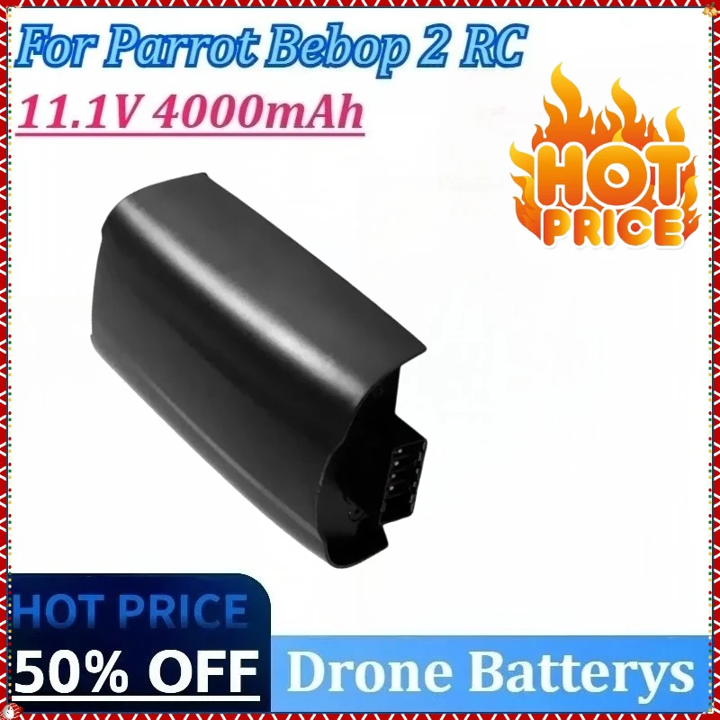 

New 11.1V 4000mAh 44.4Wh Upgrade Lipo Battery for RC Quadcopter Parts for Parrot Bebop 2 Drone Battery Rechargeable Lipo Battery