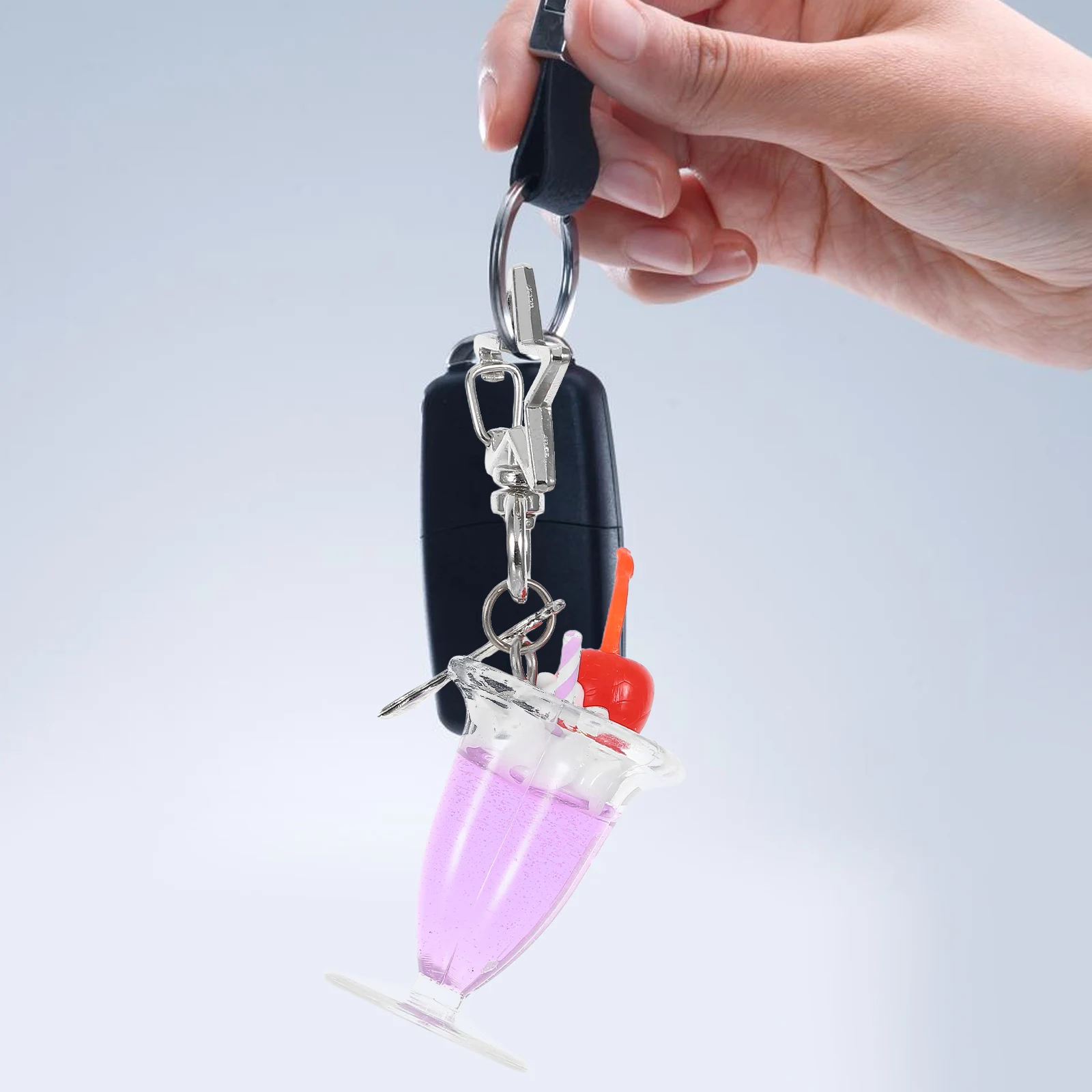 

6pcs Ice Cream Cup Hanging Decoration Mini Food Snack Pendants Cute Charms Bag Accessories Materials