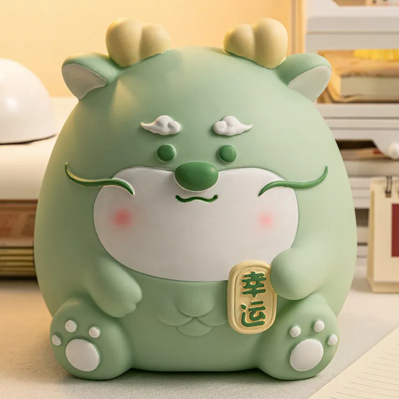 

Dragon Kawaii Money Boxes Decoration Clear Unique Chinese Style Cute Cream Aesthetic Piggy Bank Accent Hucha Room Decorations