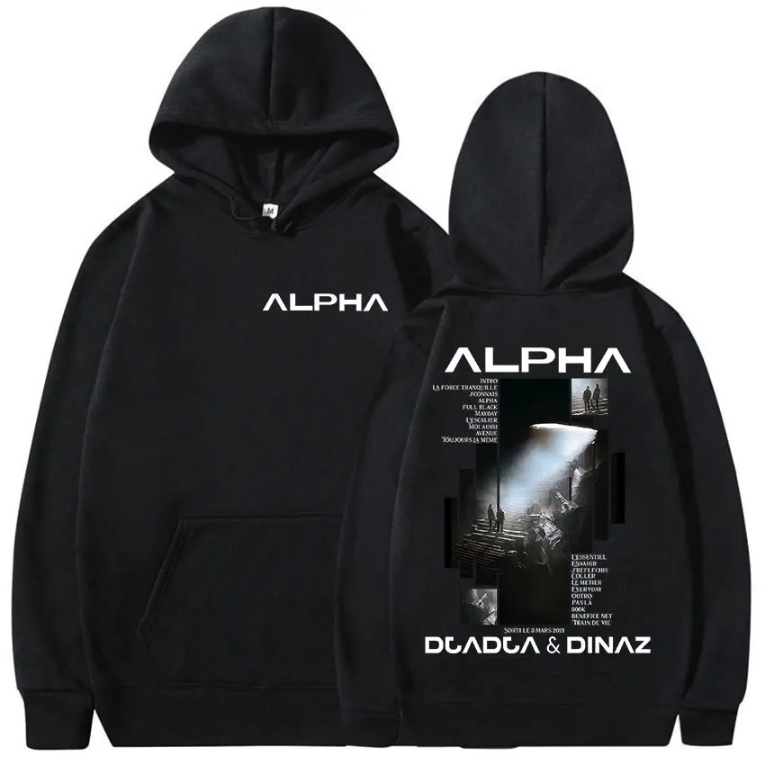 

Рэпер Alpha Djadja & Dinaz Tour 2025, новая толстовка с капюшоном в стиле альбом, мужская одежда, эстетичная толстовка в стиле ретро, модная флисовая толстовка высокого качества