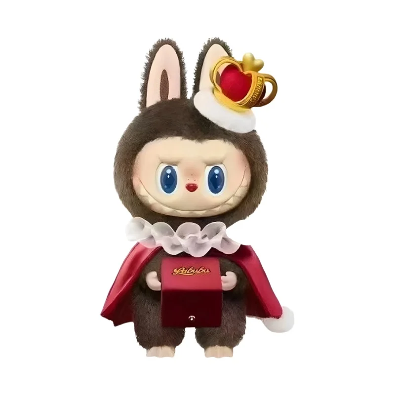 本物の POPMART バブルマート THE MONSTERS チェスアドベンチャーシリーズ LABUBU キングぬいぐるみ接着剤フェイスホームかわいい装飾品