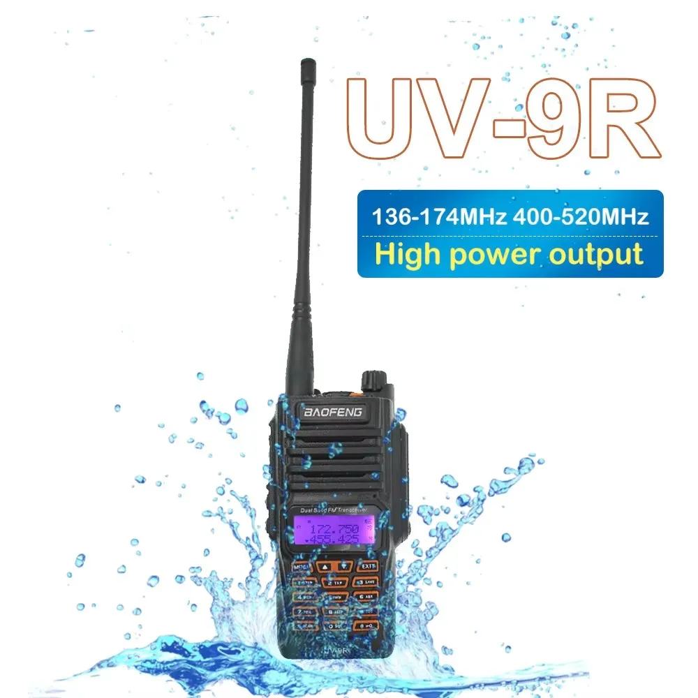 

SALE 1pcs Baofeng UV-9R IP67 Waterproof Dual Band 136-174Mhz & 400-520MHz Ham Two Way Radio Walkie Talkie 10KM Range