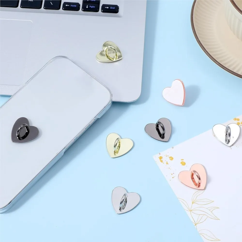 5Pcs Cute Phone Case Finger Ring Holder Phone Case Finger Ring Stand Hook Buckle DIY Fashion Shell Sticker Keychain Accessories view 6