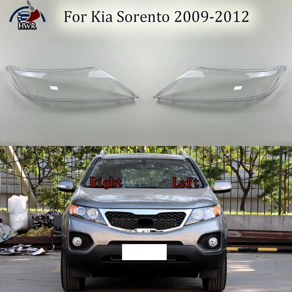 

Headlamp Cover Headlight Shell Transparent Lens Plexiglass Replace Original Lampshade For Kia Sorento 2009 2010 2011 2012
