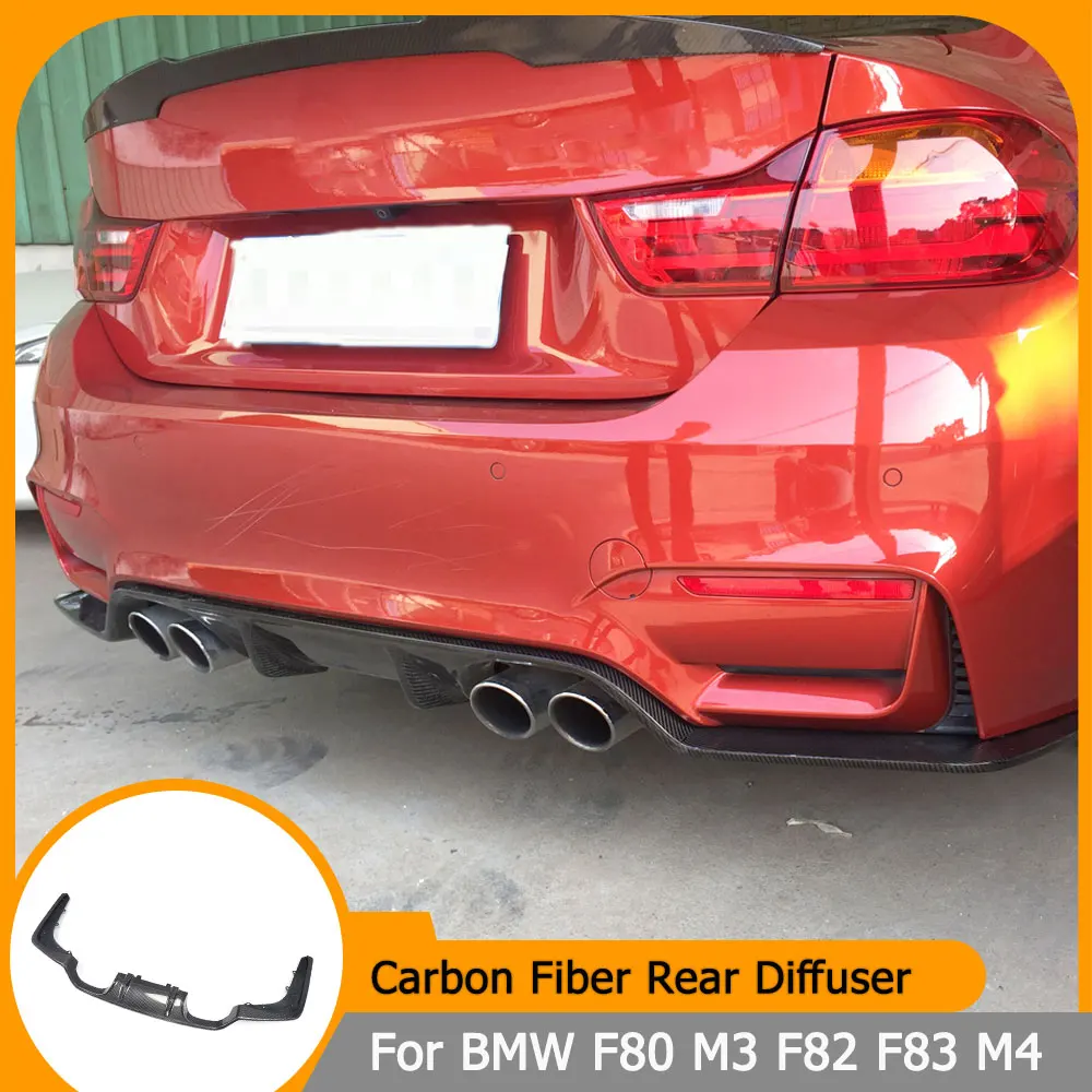 

Задний диффузор для BMW F80 M3 F82 F83 M4 2014-2019, задний диффузор из углеродного волокна, спойлер, защита бампера