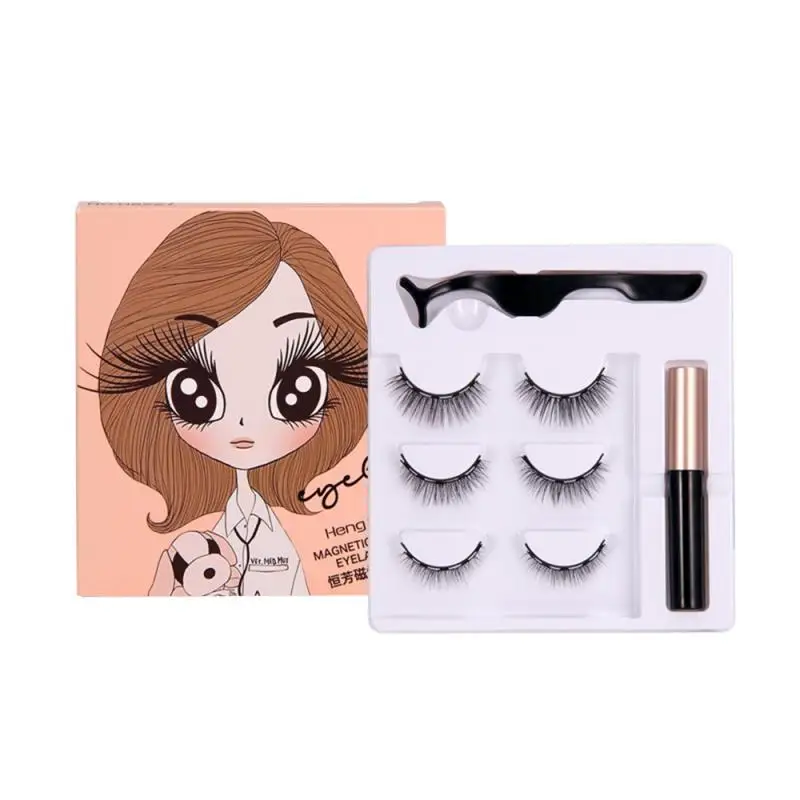 Magnetic Eyelashes Easy To Apply Makeup Set Reusable Mink Lashes Repeated Use Long-lasting Lashes Revolutionary Beauty 3d Mink