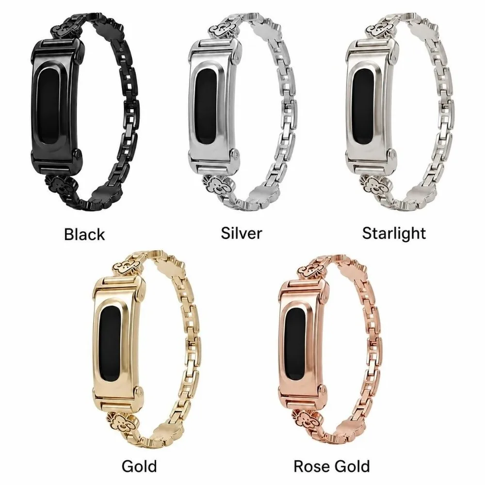 Replacement Cats Dogs Patterns Wristbands with Frame Adjustable Band Loop Zinc Alloy Metal Strap for Google Fitbit Air
