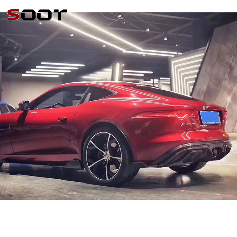 

For Jaguar FTYPE Carbon Fiber Car Rear Bumper Back lip Diffuser Rear Side Splitters Spoiler Lip Car Auto Parts