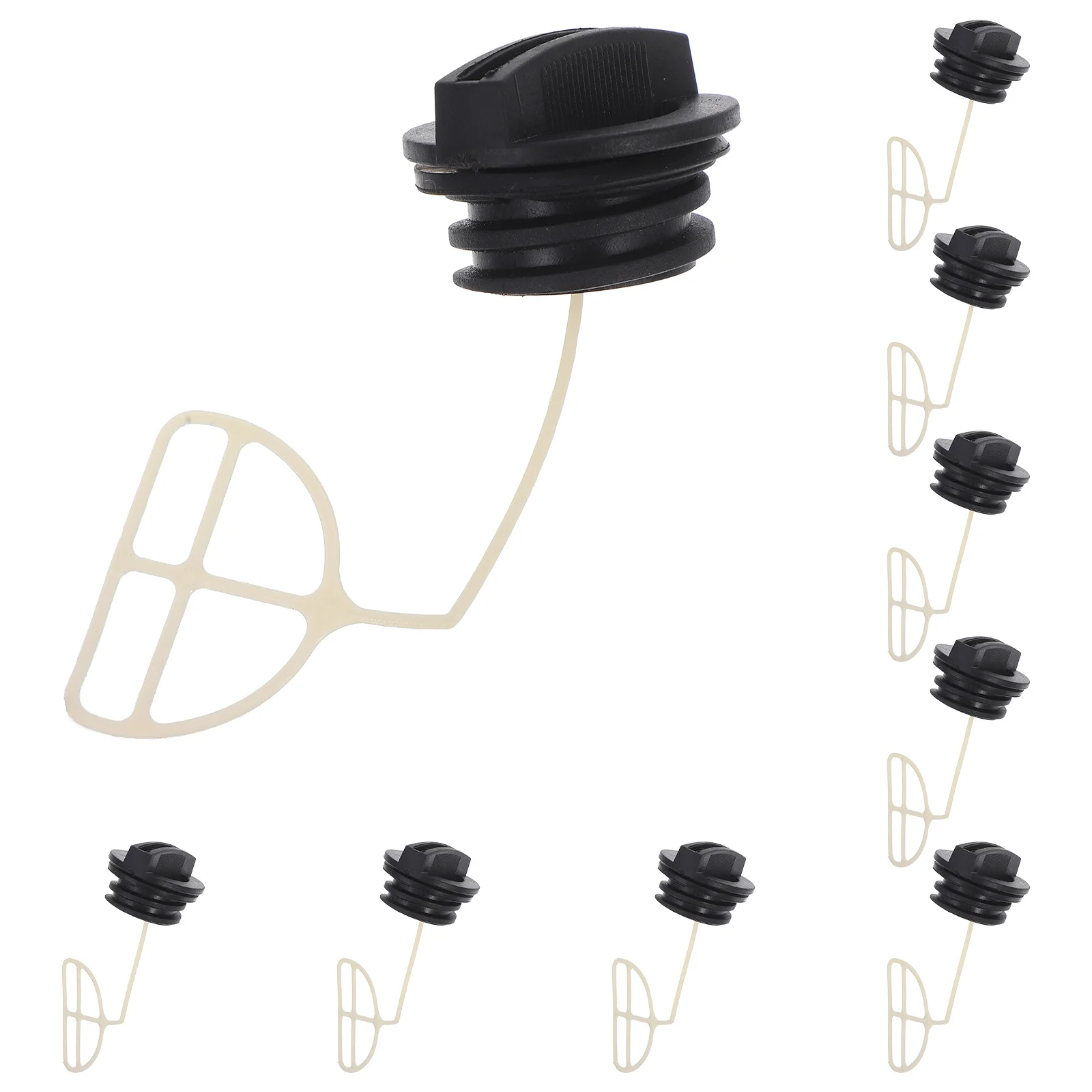 10 قطعة بالمنشار خزان الوقود خزان النفط استبدال لجزازة العشب غطاء الغاز الوقود يمكن غطاء ملحقات المنشار دائم