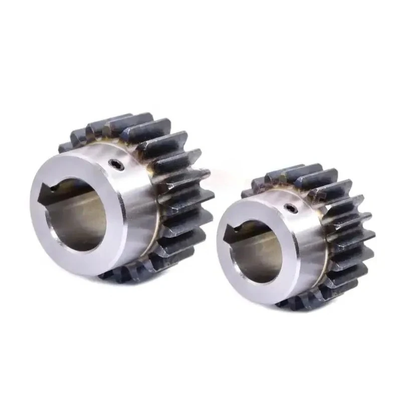 1 قطعة 2 متر حفز والعتاد مع الخطوة 15 16 17 18 19 20 21 22 23 24 الأسنان 45 #   الصلب 2 وحدة تروس المحرك Keyway تتحمل 12-25mm #3