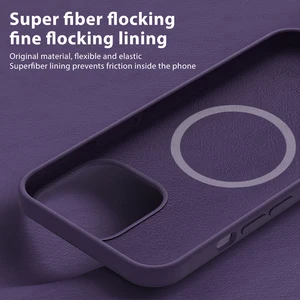 Nắp từ tính ban đầu cho iPhone, nắp sạc không dây, nắp silicon lỏng, iPhone 15, 14, 13, 12, 11 Pro Max phụ kiện, cộng với 9 đống chai bán hàng chính - №2