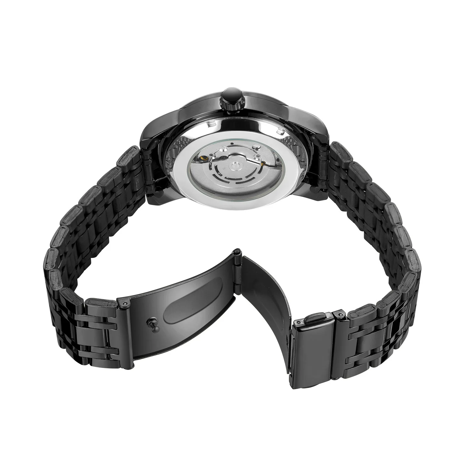 ساعة رجالية فاخرة، ساعة ميكانيكية أوتوماتيكية، نمط عمل، كاجوال عصرية للعمل، بسيطة وأنيقة، ساعة رائعة وسيم للرجال، عرض تقويم، حركة ميكانيكية، لف أوتوماتيكي، ساعة يد رجالية فاخرة أفضل هدية له #5